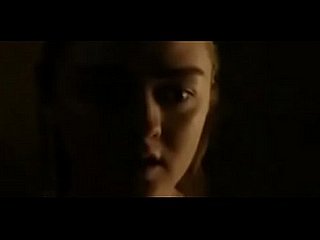 메이지 윌리엄스 왕좌 섹스 장면 (아리아 스타크) 게임 (S08E02)