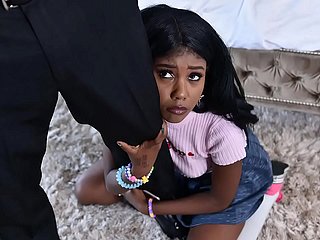 niñera negro obtiene masturbándose Caught - porno negro