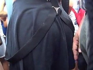 在公交车上漂亮的屁股