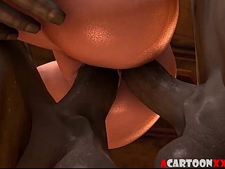 Duże cycki 3d Princess Fucked By Big Cock Devils