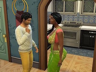 Desi Saree góa phụ dì Shweta - Phần 2 - Female parent Kết độc ác