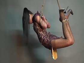 Yaner التحدي hogtie شنق المدقع
