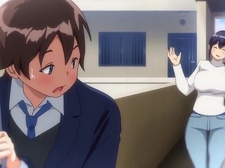 Hentai Milf verleidde een tiener en kreeg een creampie uit zijn pik