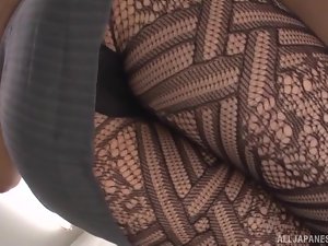 Slutty ایشیائی استاد میں Hatano، سینگ کے طالب علم seduces