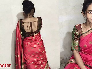 Desi Indian Bhabhi Ko Lal Sari Mein Jabarjat Choda Hai _ Filem Panas Seksi