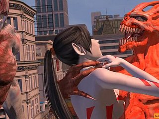 Hardcore Hentai Alien sikiş
