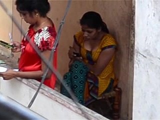 voyeur Desi na varanda